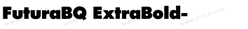 FuturaBQ ExtraBold字体转换